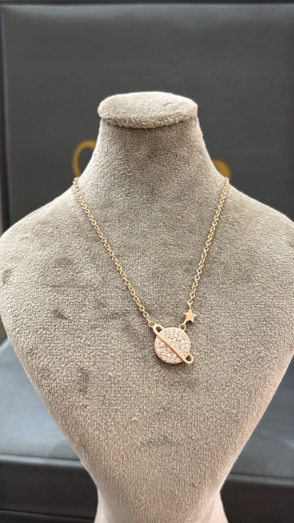 Collier en argent 925 rhodié or rose