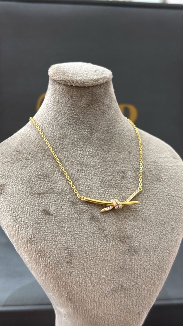 Collier en argent 925 rhodié or jaune