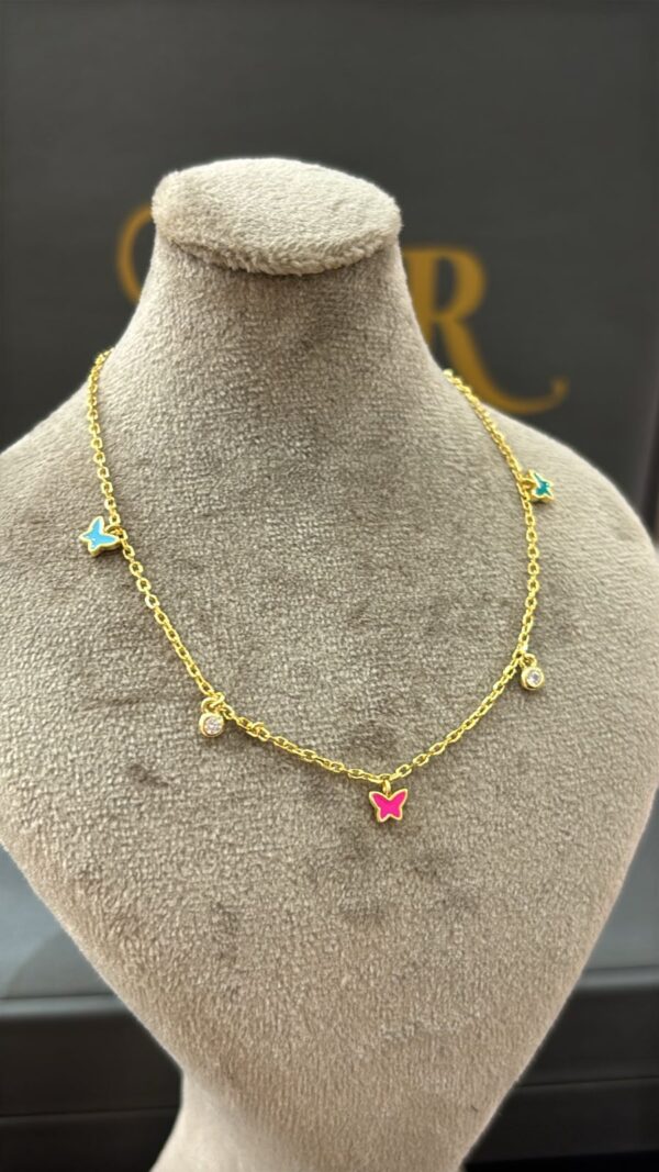 Collier en argent 925 rhodié or jaune