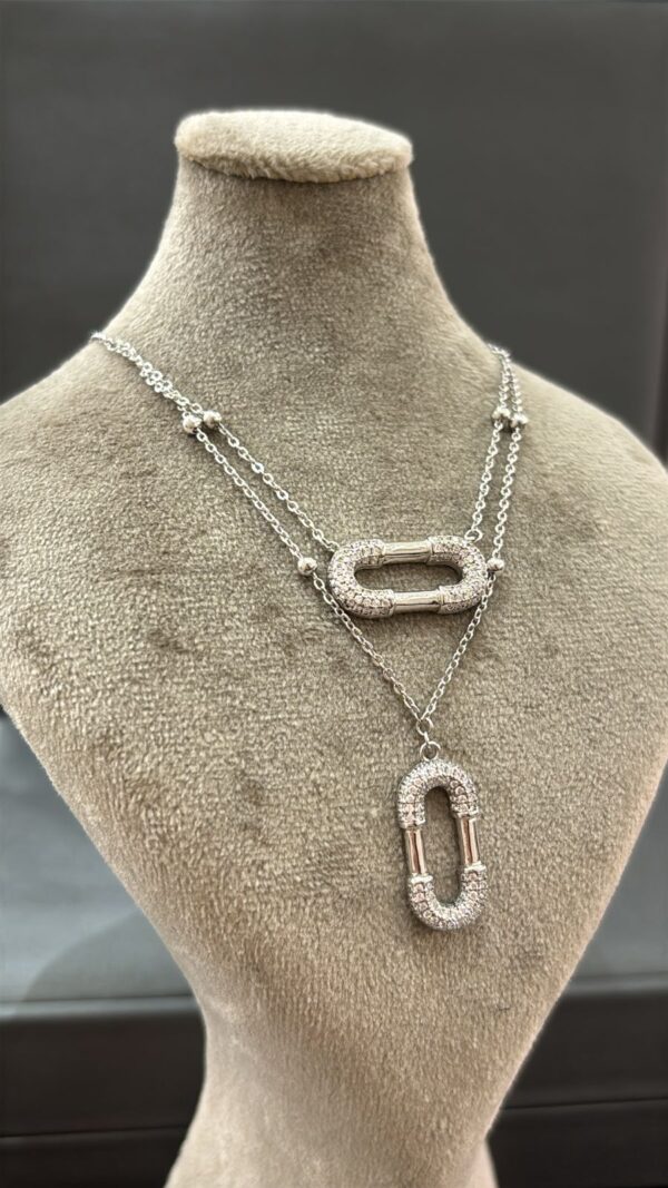 Collier en argent 925 rhodié