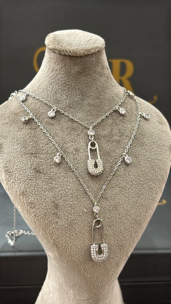 Collier en argent 925 rhodié