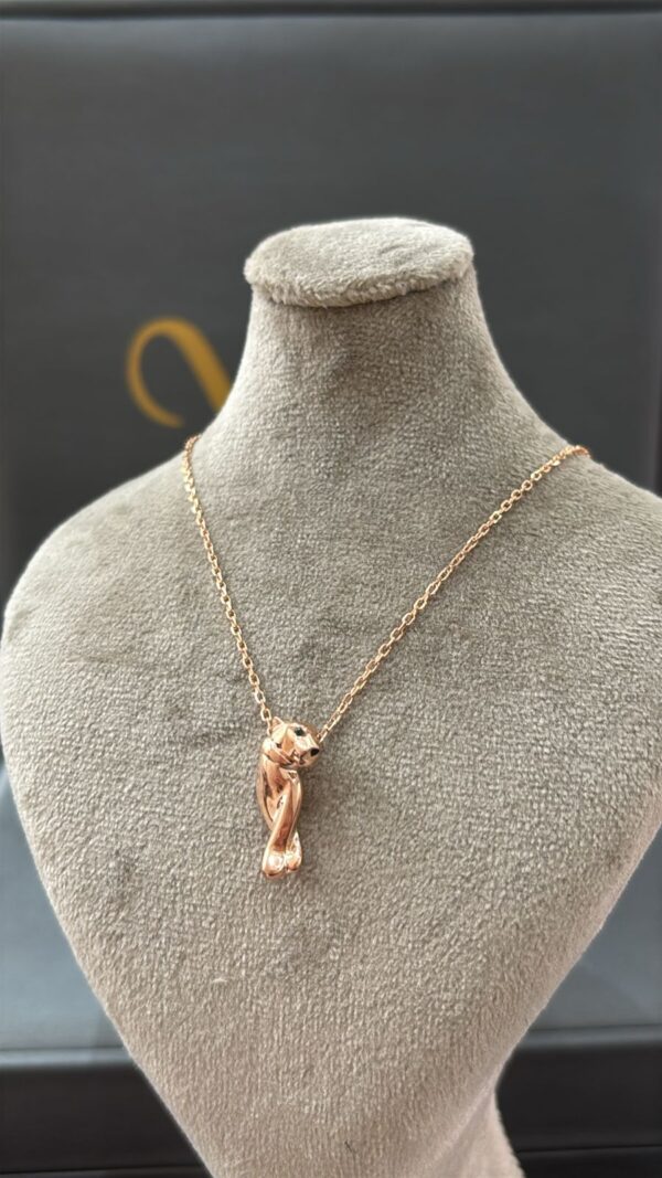 collier en argent 925 rhodié en or rose